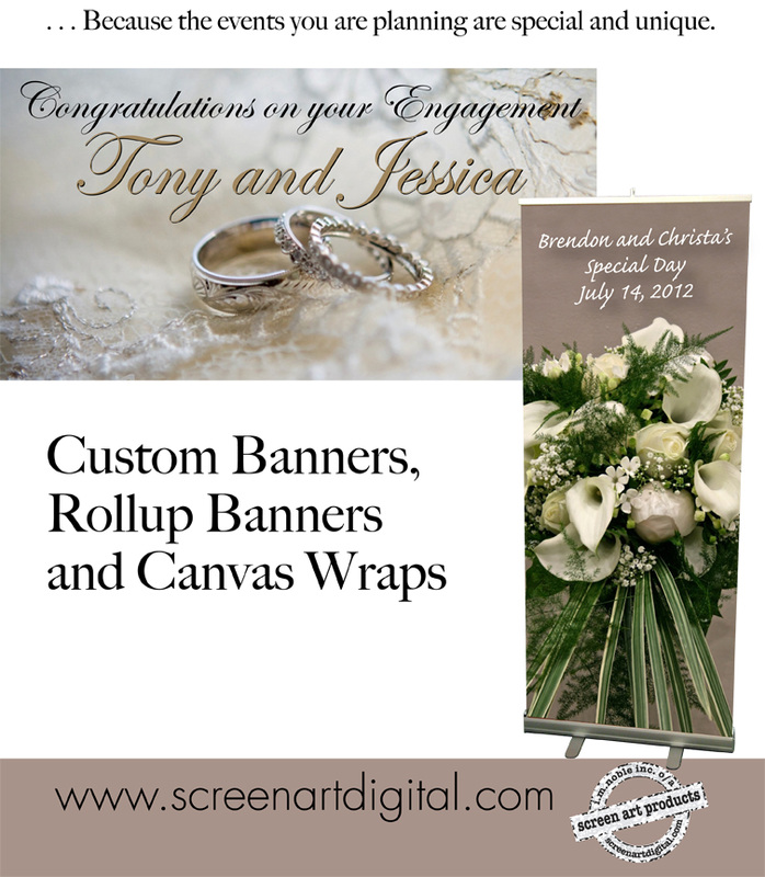 banners for weddings anniversaries and Engagements 