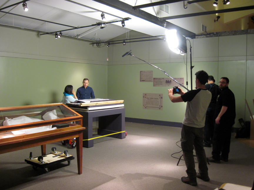 Filming at the Royal Ontario Museum